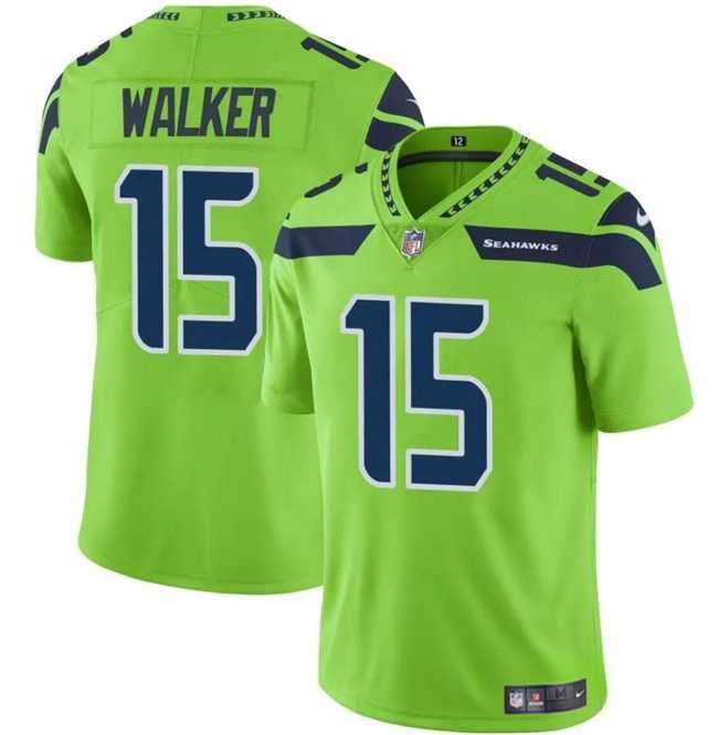 Men & Women & Youth Seattle Seahawks #15 P.J. Walker Green Vapor Limited Football Stitched Jersey->new york jets->NFL Jersey